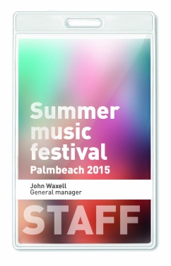 Logotrade corporate gifts photo of: Transparent badge 7.5cmx12.5cm